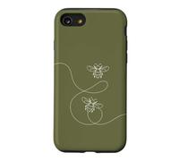 Illustration Artistique de Ligne de Paire d'abeilles Coque pour iPhone SE (2020) / 7/8