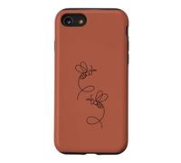 Illustration Artistique de Ligne de Paire d'abeilles Coque pour iPhone SE (2020) / 7/8