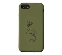 Illustration Artistique de Ligne de Paire d'abeilles Coque pour iPhone SE (2020) / 7/8