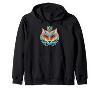 Illustration Artistique Fox King Sweat à Capuche