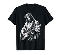 Illustration Artistique Musicale spirituelle inspirée de la Foi Guitariste T-Shirt