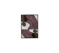 Illustration avec cadre en pin noir, cadre fin, avec poster - Bloomingville, Yoselin - 52xP1x72 cm