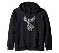 Illustration Blanche Phoenix Rising from The Ashes Sweat à Capuche