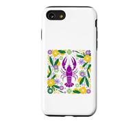 Illustration botanique de Homard Violet Vif Coque pour iPhone SE (2020) / 7/8