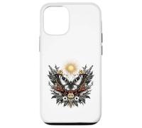 Illustration botanique du Soleil Papillon Mystique Coque pour iPhone 12/12 Pro