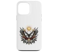 Illustration botanique du Soleil Papillon Mystique Coque pour iPhone 13 Pro Max