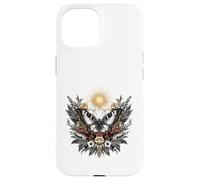 Illustration botanique du Soleil Papillon Mystique Coque pour iPhone 15