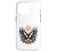 Illustration botanique du Soleil Papillon Mystique Coque pour iPhone 16 Pro