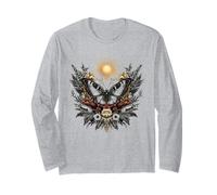 Illustration botanique du Soleil Papillon Mystique Manche Longue