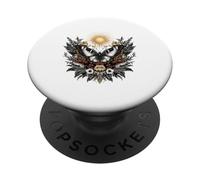 Illustration botanique du Soleil Papillon Mystique PopSockets PopGrip Adhésif