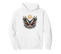 Illustration botanique du Soleil Papillon Mystique Sweat à Capuche