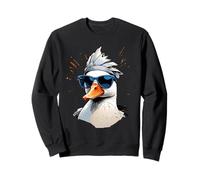 Illustration Canard avec Lunettes Style Splash Art Sweatshirt