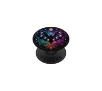 Illustration céleste Chauve-Souris Gothique Phase de Lune PopSockets PopGrip Adhésif