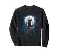 Illustration Chat céleste Gardien de la Lune Nuit Mystique Sweatshirt