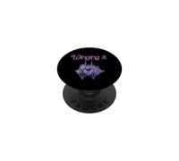 Illustration Chauve-Souris Violette Winging it PopSockets PopGrip Adhésif