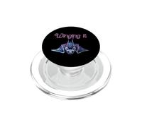 Illustration Chauve-Souris Violette Winging it PopSockets PopGrip pour MagSafe