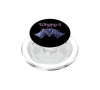Illustration Chauve-Souris Violette Winging it PopSockets PopGrip pour MagSafe