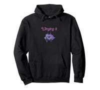 Illustration Chauve-Souris Violette Winging it Sweat à Capuche