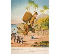 Illustration chromolithographique de la vie et des aventures de Robinson Crusoe par Daniel Defoe From A Softback Edition Publié Circa 1860S Poster Print (61 x 86)