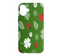 Illustration Coccinelle Aquarelle Mignonne Poche Porte Coque pour iPhone 16 Plus