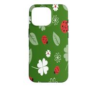 Illustration Coccinelle Aquarelle Mignonne Poche Porte Coque pour iPhone 16 Pro
