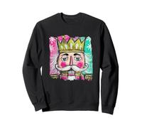 Illustration colorée de Flocons de Neige Roi Casse-Noisette Sweatshirt