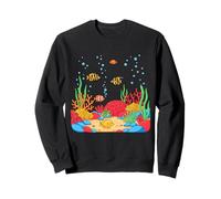 Illustration colorée de la Vie océanique de récif de Corail Sweatshirt