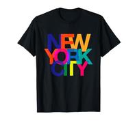 Illustration colorée de la Ville de New York Graphique Graffiti T-Shirt
