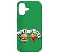 Illustration Cool drôle Best Friends Burger et Frites Coque pour iPhone 17