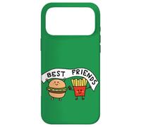 Illustration Cool drôle Best Friends Burger et Frites Coque pour iPhone 17 Pro Max