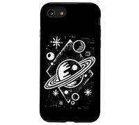 Illustration Cosmique de la planète Saturne | Espace Abstrait Coque pour iPhone SE (2020) / 7/8
