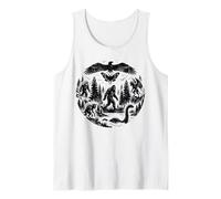 Illustration Cryptid Legends Paranormal Mystery Night Débardeur