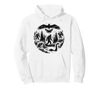 Illustration Cryptid Legends Paranormal Mystery Night Sweat à Capuche