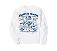 Illustration culinaire Vintage du Montreal Poutine Club Sweatshirt
