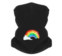 Illustration d’aquarelle en arc coloré Écharpe antivent pour hommes Masque de foulard Gâteau de cou Casquette pour femmes Coiffe Extérieur Garder au chaud Hiver