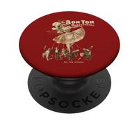 Illustration d'affiche Vintage théâtrale Bon-Ton Etiquette PopSockets PopGrip Adhésif