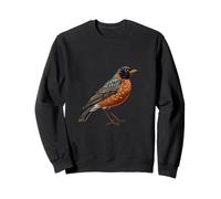 Illustration d'amant d'oiseau Rouge-Gorge américain Sweatshirt