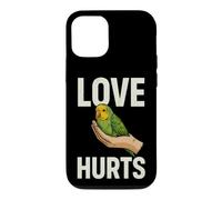 Illustration d'amour Sarcastique Qui Fait Mal en Disant avec Une Perruche Coque pour iPhone 12/12 Pro