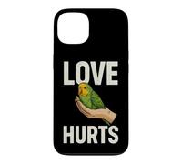 Illustration d'amour Sarcastique Qui Fait Mal en Disant avec Une Perruche Coque pour iPhone 13