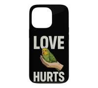 Illustration d'amour Sarcastique Qui Fait Mal en Disant avec Une Perruche Coque pour iPhone 13 Pro