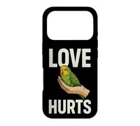 Illustration d'amour Sarcastique Qui Fait Mal en Disant avec Une Perruche Coque pour iPhone 17 Pro