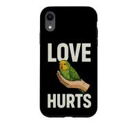 Illustration d'amour Sarcastique Qui Fait Mal en Disant avec Une Perruche Coque pour iPhone XR