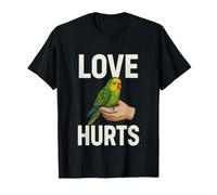 Illustration d'amour Sarcastique Qui Fait Mal en Disant avec Une Perruche T-Shirt