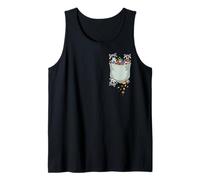 Illustration d'animal Mignon de Poche de Raton Laveur Débardeur