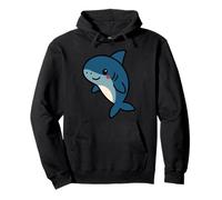 Illustration d'animaux Marins de Dessin animé Mignon Requin Kawaii Sweat à Capuche