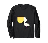 Illustration d'animaux pélicans, Design Minimaliste, Simple, Cadeau Unisexe Manche Longue