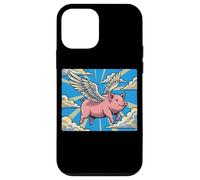 Illustration d'animaux surréalistes When Pigs Fly Coque pour iPhone 12 Mini
