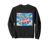Illustration d'animaux surréalistes When Pigs Fly Sweatshirt