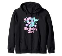 Illustration d'anniversaire sirène pétillante Sweat à Capuche