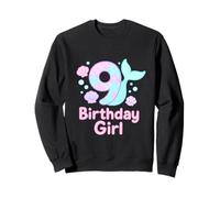 Illustration d'anniversaire sirène pétillante Sweatshirt